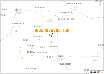 map of Midland Junction