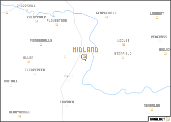 map of Midland