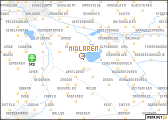 map of Midlaren