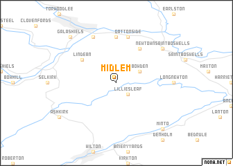 map of Midlem