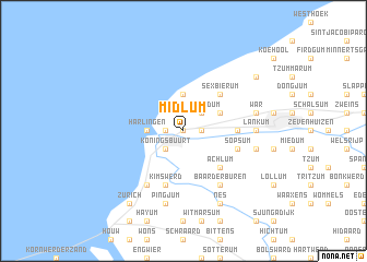 map of Midlum