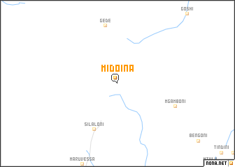 map of Midoina