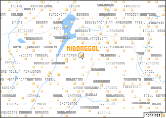 map of Midong-gol