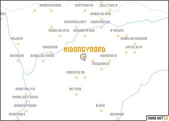 map of Midongy Nord