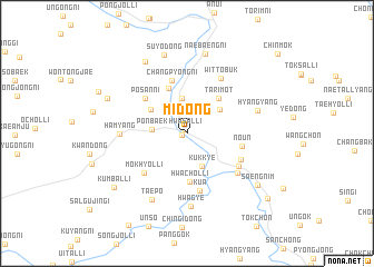 map of Mi-dong