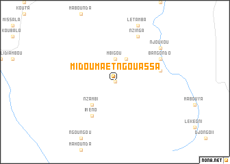 map of Midouma et Ngouassa
