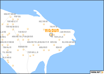 map of Midoun