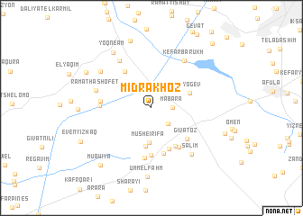 map of Midrakh ‘Oz