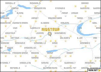 map of Midstrup