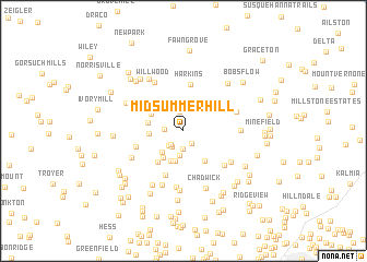 map of Midsummer Hill