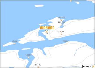 map of Midsund