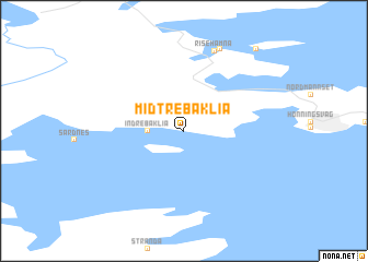 map of Midtre Baklia