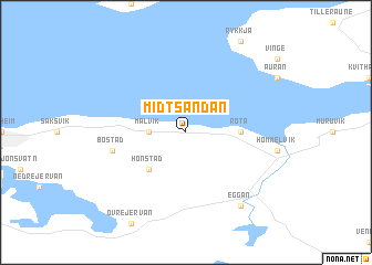 map of Midtsandan