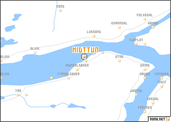 map of Midttun