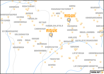 map of Mīdūk