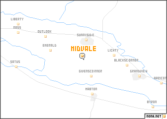 map of Midvale
