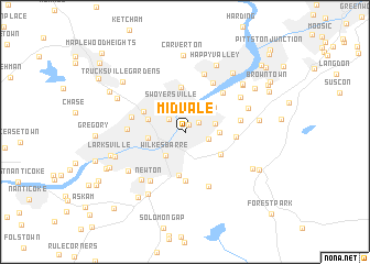 map of Midvale