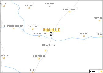 map of Midville