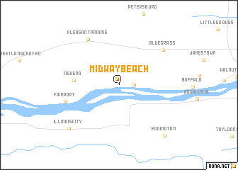 map of Midway Beach