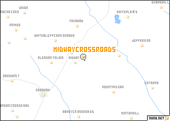 map of Midway Crossroads