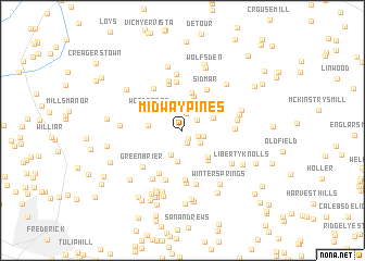 map of Midway Pines