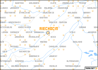 map of Miechocin