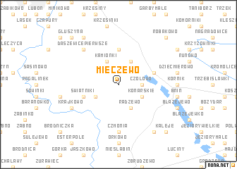 map of Mieczewo