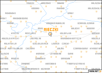 map of Mieczki