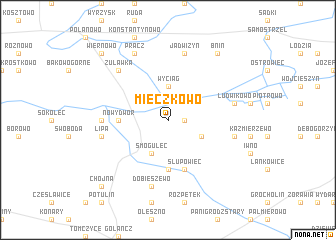 map of Mieczkowo