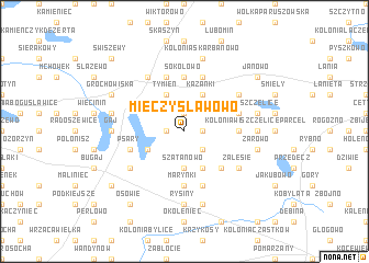 map of Mieczysławowo