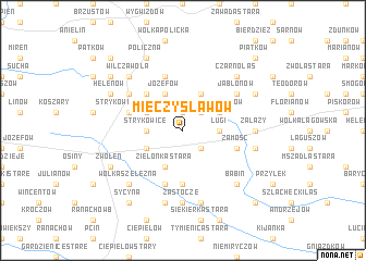 map of Mieczysławów