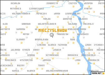 map of Mieczysławów