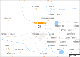 map of Miedonia