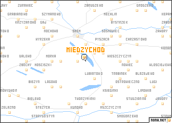 map of Międzychód