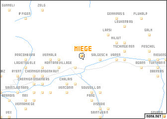 map of Miège