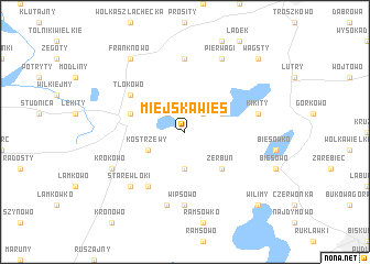 map of Miejska Wieś