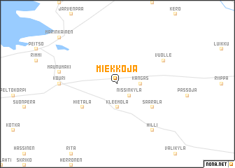 map of Miekkoja