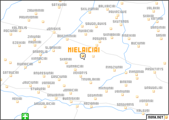 map of Mielaičiai