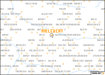 map of Mielcuchy