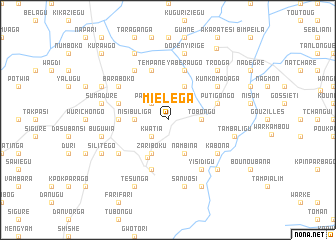 map of Mielega