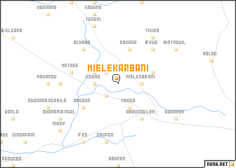 map of Miélé Karbani