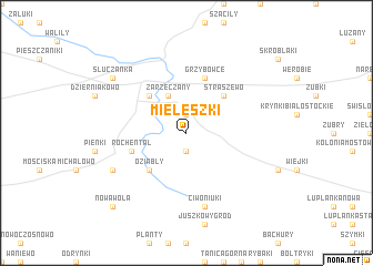 map of Mieleszki