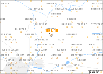 map of Mielno