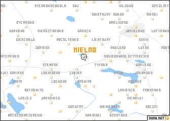 map of Mielno