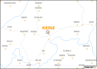map of Miendé