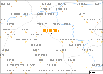 map of Mieniany