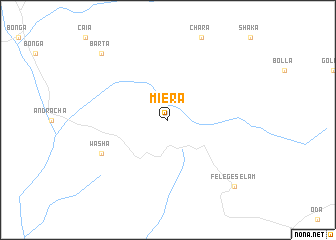 map of Miera