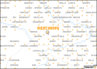 map of Mierchamps