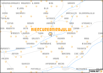 map of Miercurea Nirajului