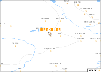 map of Mierkalns